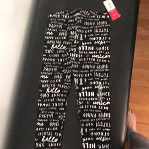 NWT Total Girl leggings size small (7/8)